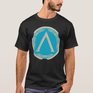 Spartan Symbol Griechischer Schild-T - Shirt