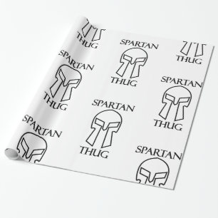 Spartan Thug - Glossy Wrapping Paper, 30" x 6' Geschenkpapier