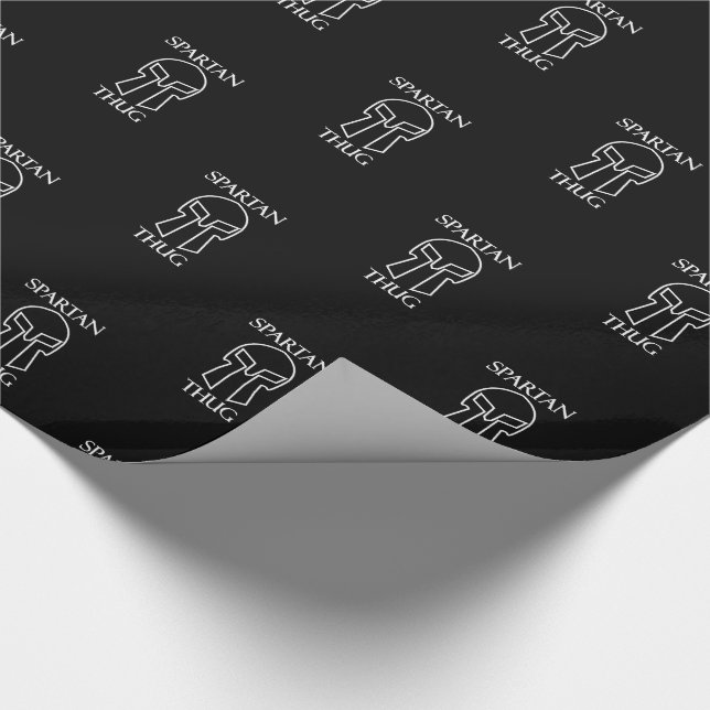 Spartan Thug - Glossy Wrapping Paper, 30" x 6' Geschenkpapier (Ecke)