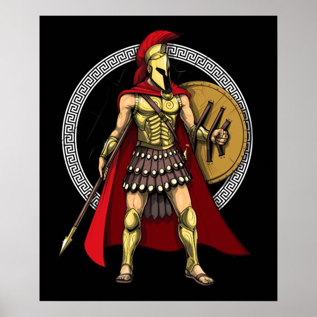 Spartan Warrior Poster (Vorne)