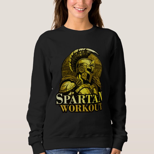 Spartan Workout Greek Gladiator Gym Sparta Mytholo Sweatshirt (Vorderseite)