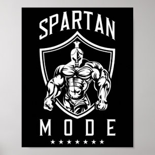 Spartan Workout Mode Fitness Gym Sparta Poster