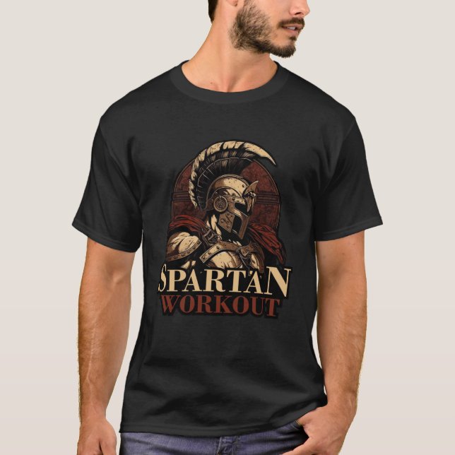 Spartan Workout Sparta Motivation Greek Gladiator  T-Shirt (Vorderseite)