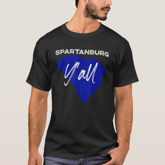 Spartanburg South Carolina Yall Sc Palmetto Staat T-Shirt