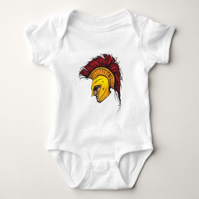 Spartanisch Baby Strampler (Vorderseite)