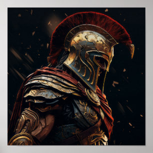 Spartanische Legenden: Unbeugsame Zähigkeit in ein Poster