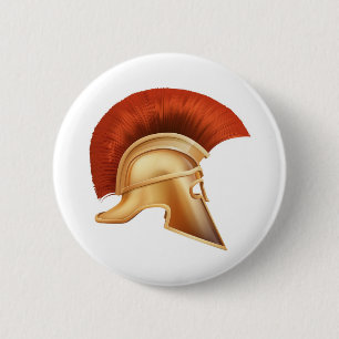 Spartanische Sturzhelmillustration Button