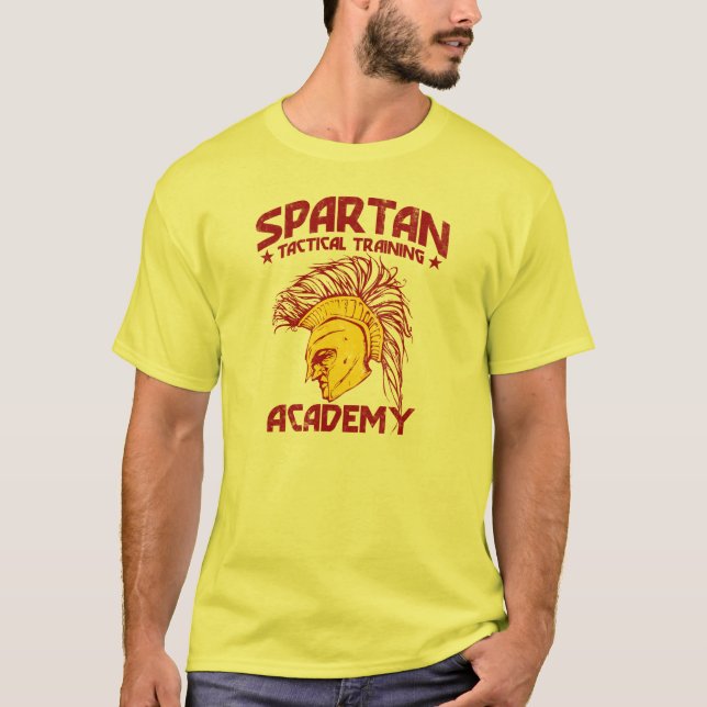Spartanische taktische Trainings-Akademie T-Shirt (Vorderseite)