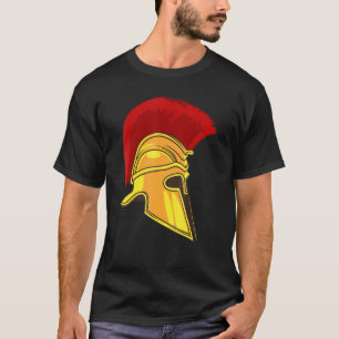 Spartanischer griechischer Helm Niedlicher Gladiat T-Shirt