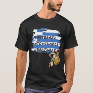 Spartanischer griechischer T - Shirt für Männer