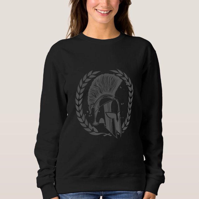 Spartanischer Helm Griechischer Gladiator Krieger  Sweatshirt (Vorderseite)