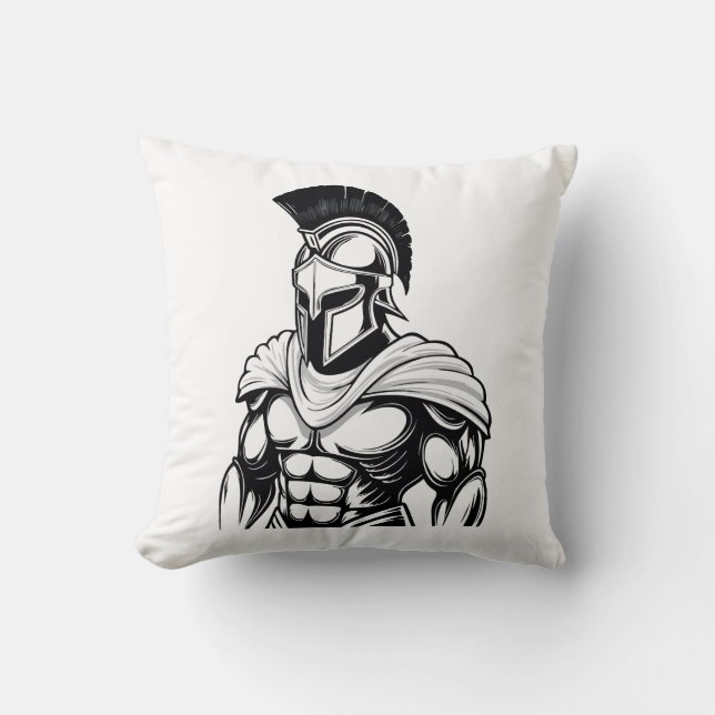 spartanischer Krieger Kissen (Vorderseite)