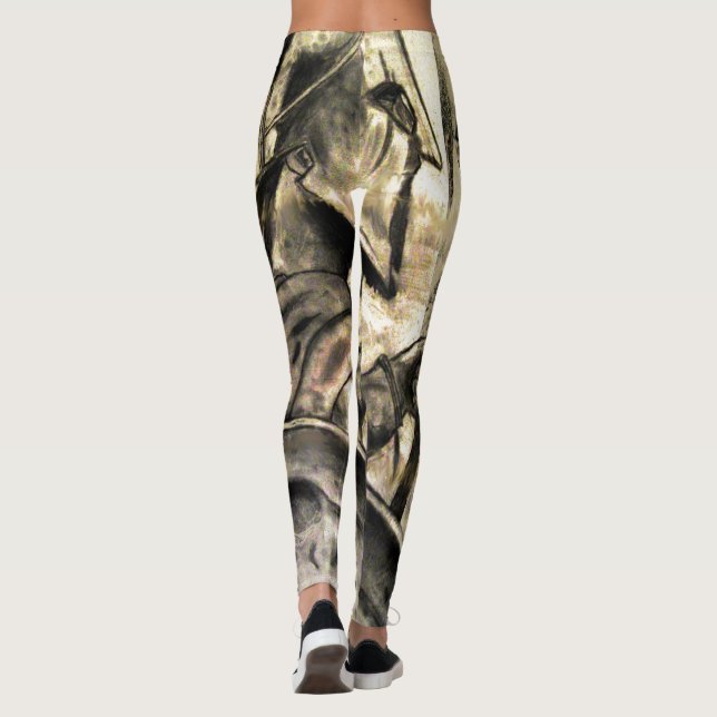 Spartanischer Krieger Leggings (Rückseite)