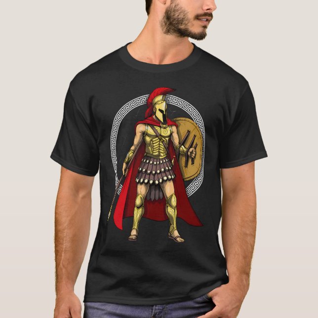 Spartanischer Krieger T-Shirt (Vorderseite)