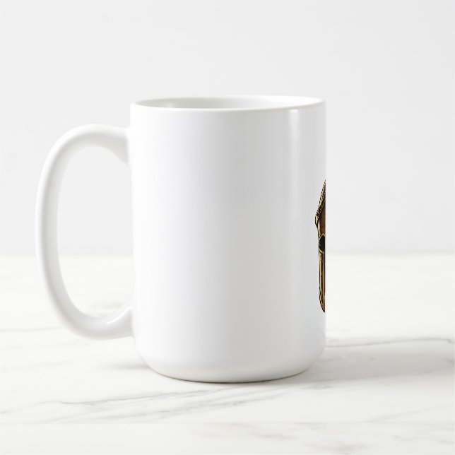 Spartanischer Kriegerhelm  Kaffeetasse (Links)