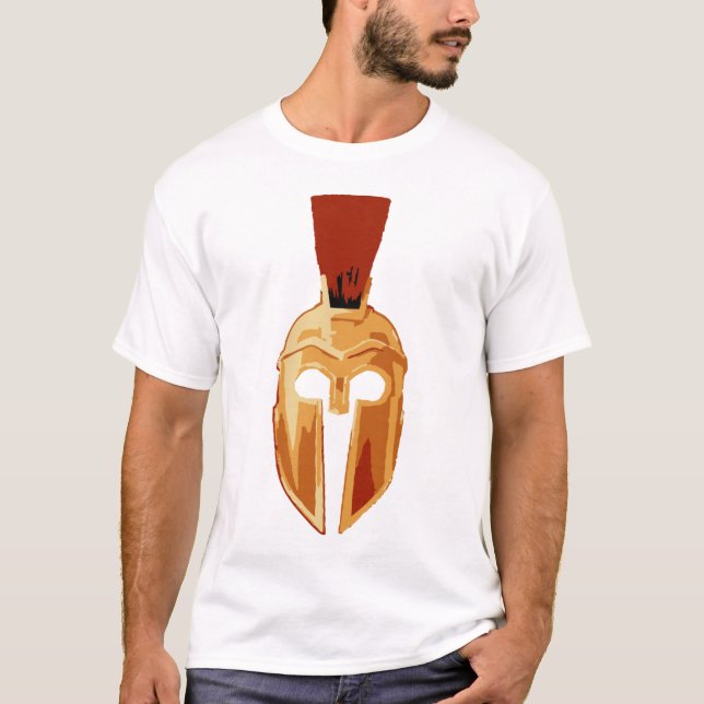 Spartanischer Sturzhelm T-Shirt (Vorderseite)