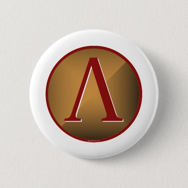 Spartanisches Lambda-Schild Button (Vorderseite)
