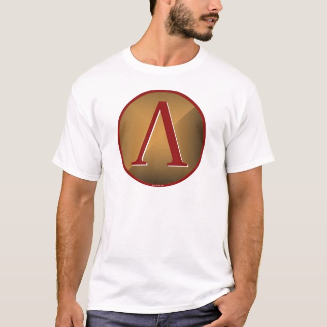 Spartanisches Lambda-Schild T-Shirt (Vorderseite)