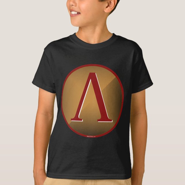 Spartanisches Lambda-Schild T-Shirt (Vorderseite)