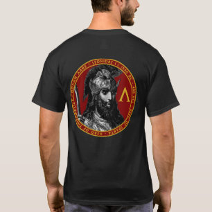Spartanisches Shirt König-Leonidas I Portrait Sea