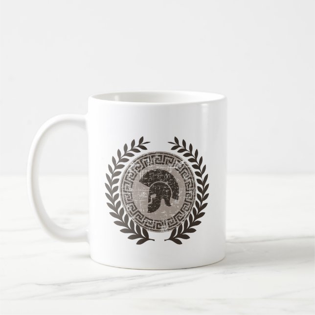 "Spartanisches Vermächtnis - Design des alten Krie Kaffeetasse (Links)