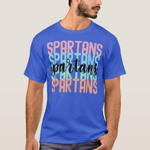 Spartans Team Mascot School Spirit Game Nacht T-Shirt