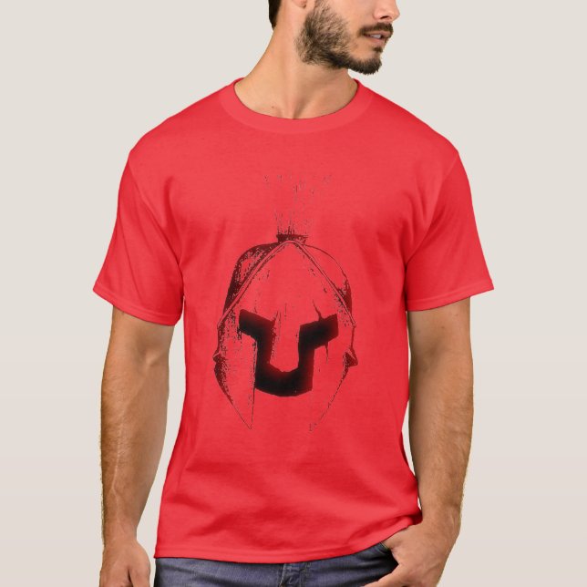 SPARTANWARE roter Sturzhelm-T - Shirt (Vorderseite)