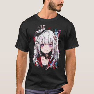 Sparxie HSR Blaue Stachelige Haare Gelbe Augen Neo T-Shirt