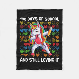Spaß 100 Tage der Schule und immer noch lieben es Fleecedecke