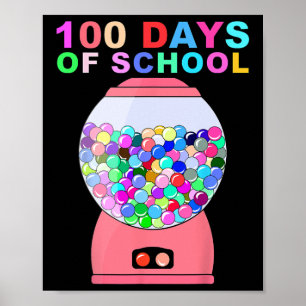 Spaß 100 Tage Gumbyll-Maschine für Kinder Poster