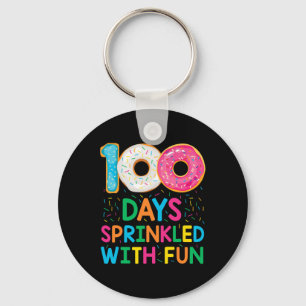 Spaß 100 Tage mit Spaß Donut Schullehrer Schlüsselanhänger