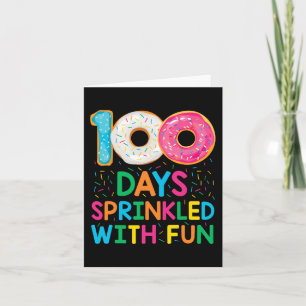 Spaß 100 Tage mit Spaß Donut Schulunterricht Karte