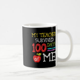 Spaß 100 Tage Schule Kinder 100. Tag der Schule Kaffeetasse
