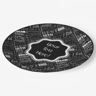 Spaß-18. Geburtstags-Party-personalisiertes Pappteller