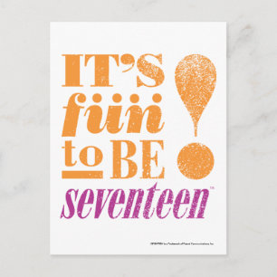 Spaß 2 B 17-Orange Postkarte