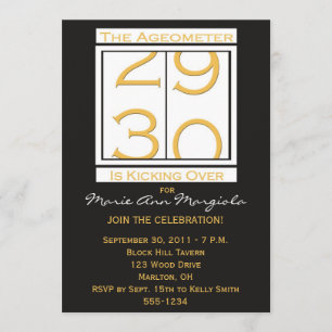 Spaß-30. Geburtstags-Party Einladung