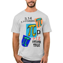 Spaß 3.14 Pi Ends blue gelb green