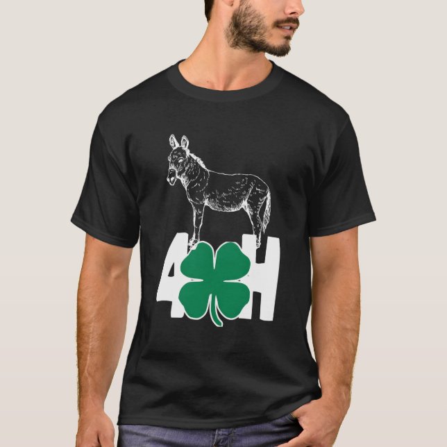 Spaß 4-H Liebe Donkey oder Burro Shirt (Vorderseite)