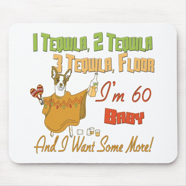 Spaß-60. Geburtstags-Geschenke Mousepad (Vorne)