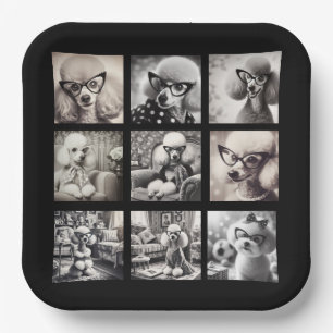 Spaß 9 Foto-Collage-Bilder Pappteller