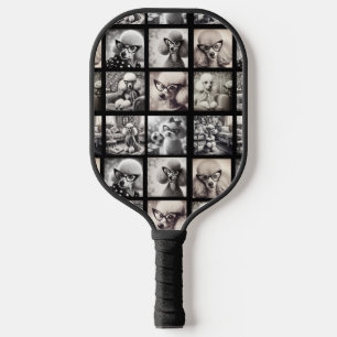 Spaß 9 Foto-Collage-Bilder Pickleball Schläger