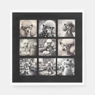 Spaß 9 Foto-Collage Bilder Serviette
