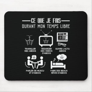 Spaß abs Bodybuilding Freizeit Arbeit 6 Packungen Mousepad
