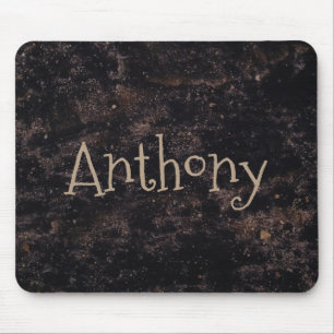 Spaß Abstrakt Schwarz und Braun Mousepad