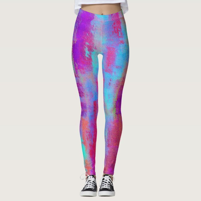 Spaß Abstrakte Punkte Leggings (Vorderseite)
