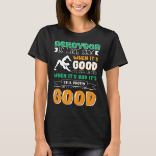 Spaß Acroyoga für Yoga Namaste Fan T-Shirt