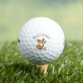 Spaß Adorable Corgi 'Zu Niedlich für Bogey' Spaß Golfball
