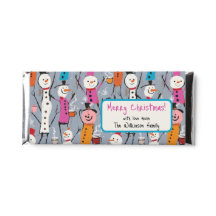 Spaß Alberne Schneemänner trinken heißes Kakao