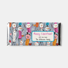 Spaß Alberne Schneemänner trinken heißes Kakao