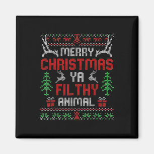 Spaß allein bei Zuhause-Filmen Frohe Weihnachten S Magnet